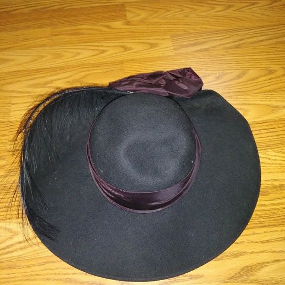 Mr. Charles Black Wide 4" Brim Hat - Picture 6 of 7